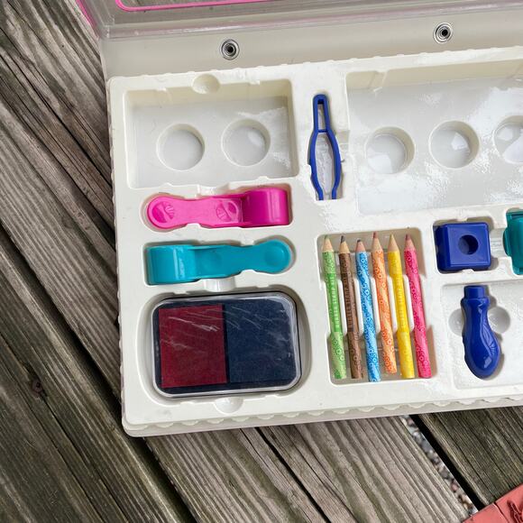 Rubber Stamping Stamp Kit Ink Art Kit Kids - Picture 11 of 16